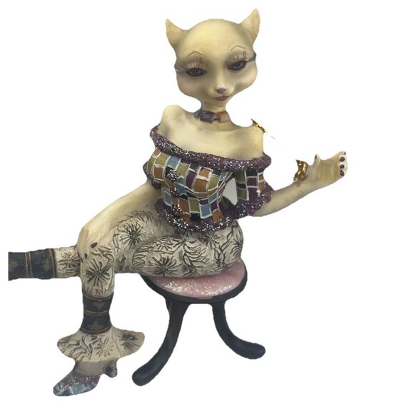 Alley Cats Margaret Le Van Lushus Martini Ornament Retired Collectible 3” Rare - Picture 4 of 11